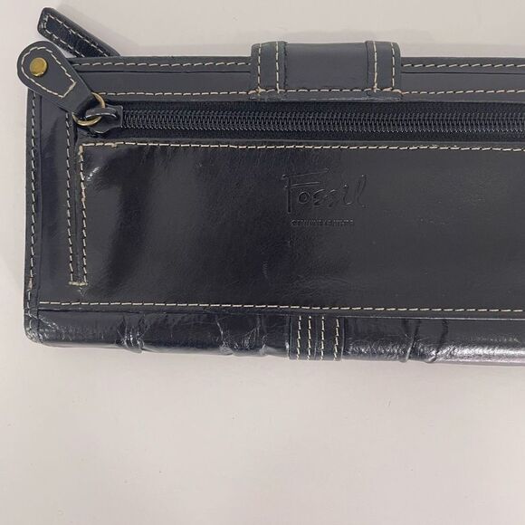 Fossil Black Leather Wallet - Picture 5 of 7